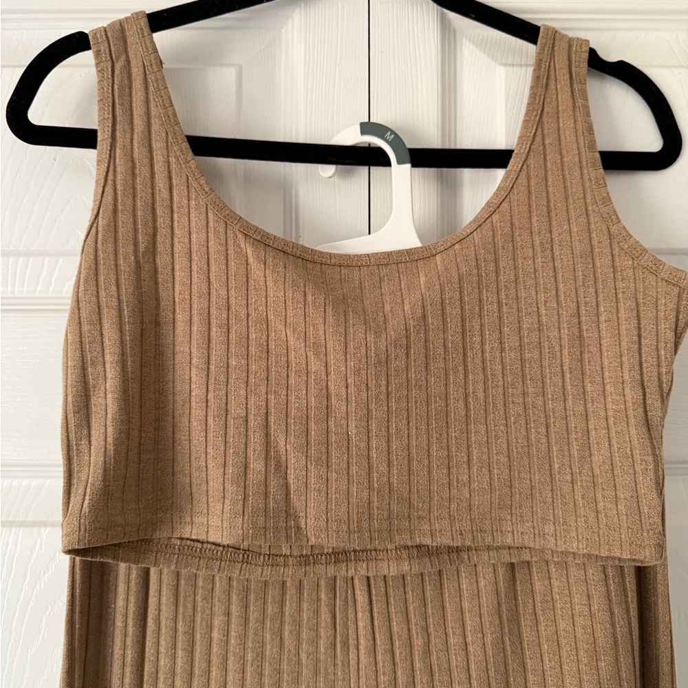 Pink Lily Camel Ribbed Pant Set - Picture 2 of 4